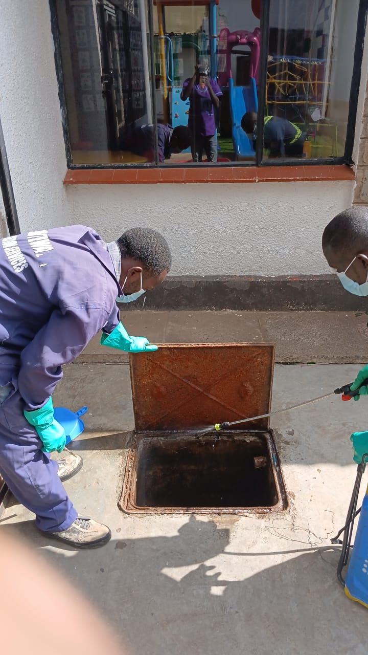WEYEDU cleaning team at work in Nairobi